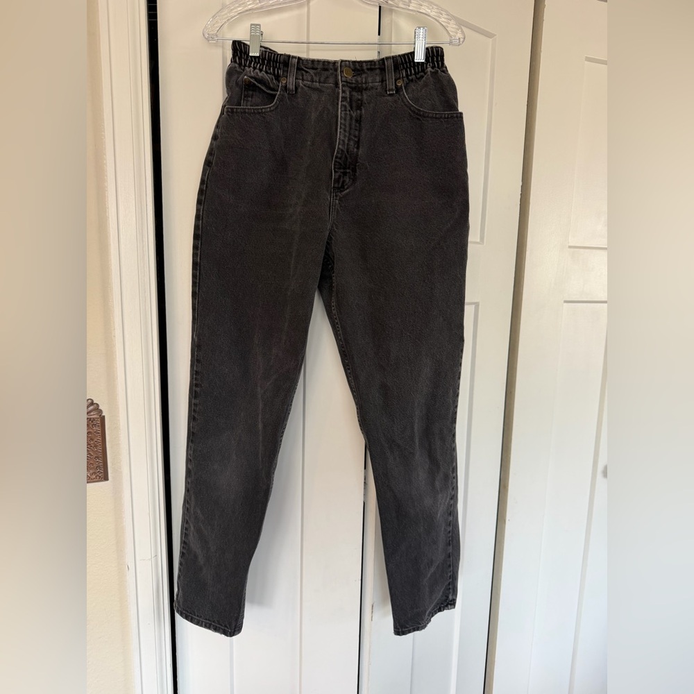 L.L. Bean Women's High-Rise Black Wash Jeans, 8